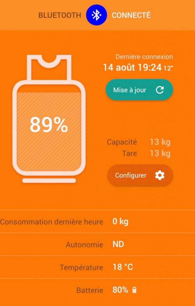 Application de suivie conso Gas