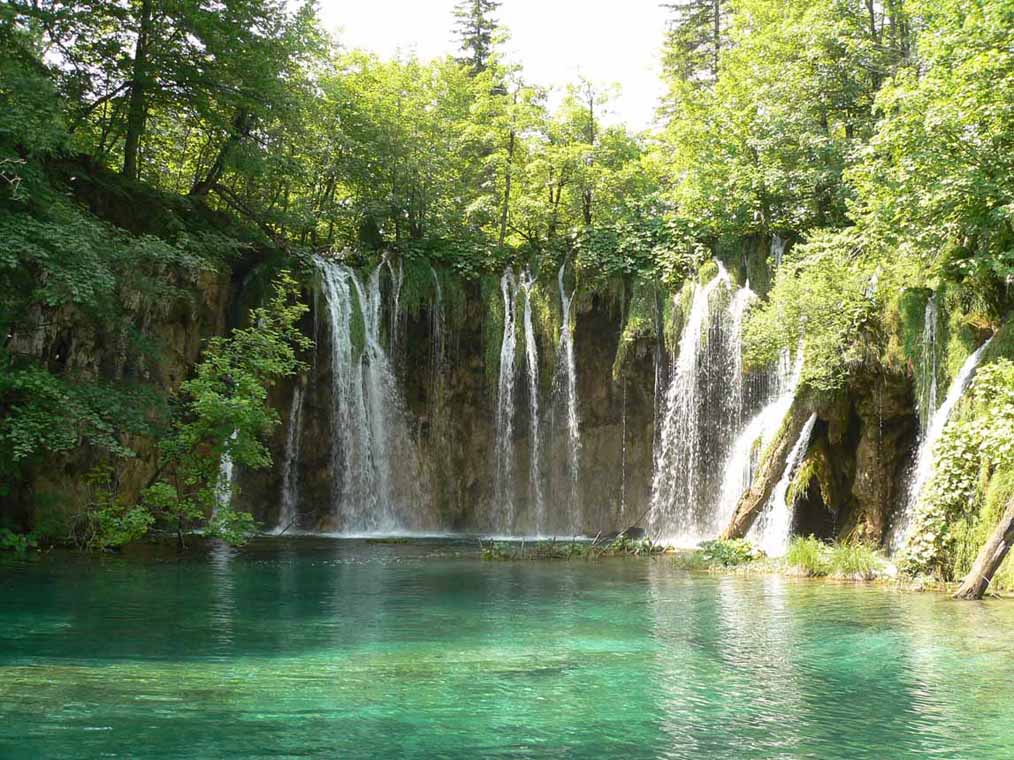 un des lacs de Plitvice