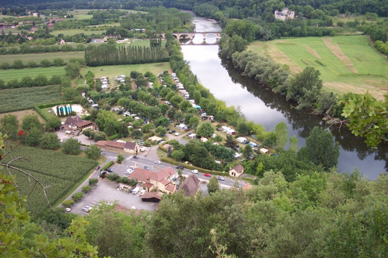 Vue du Camping en haut du Chateau