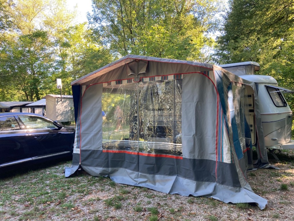 notre première installation dans un camping près de chez nous