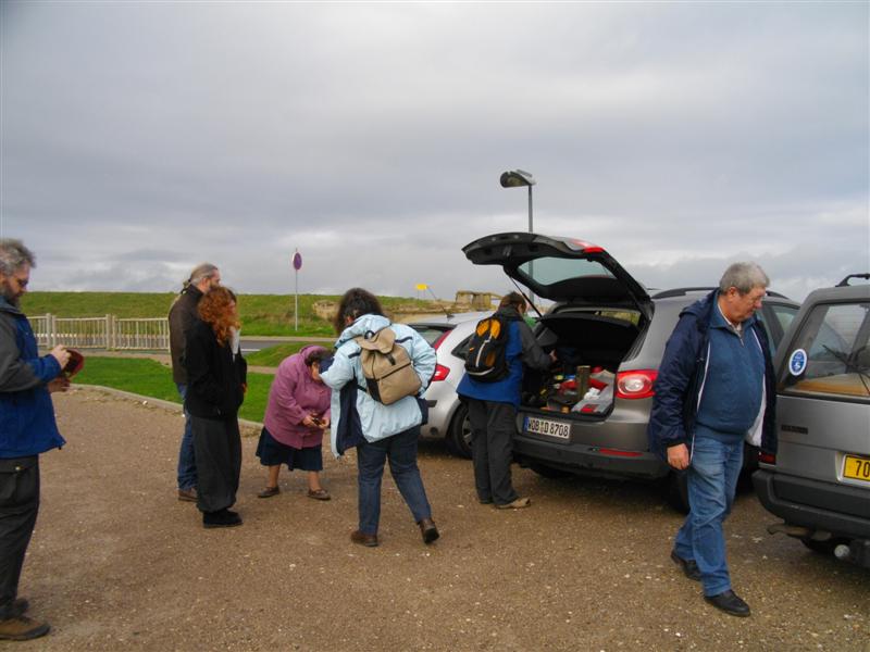 l'arrivée en haut des falaises
