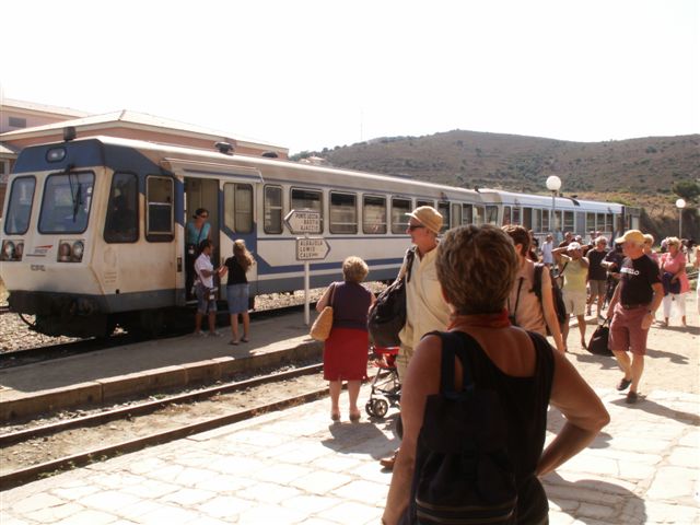 En train de l'Ile Rousse à Calvi