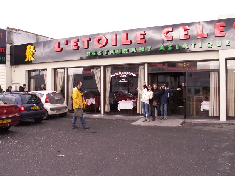 Tout le monde n'aime pas les huitres, on s'est mis d'accord pour ...un chinois...plats à volonté!!!
