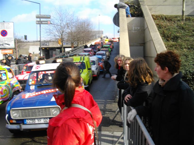 la rampe départ 4Ltrophy avant la circulation urbaine