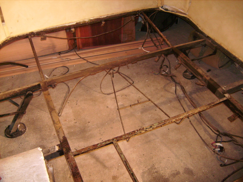 Le chassis a été poncé