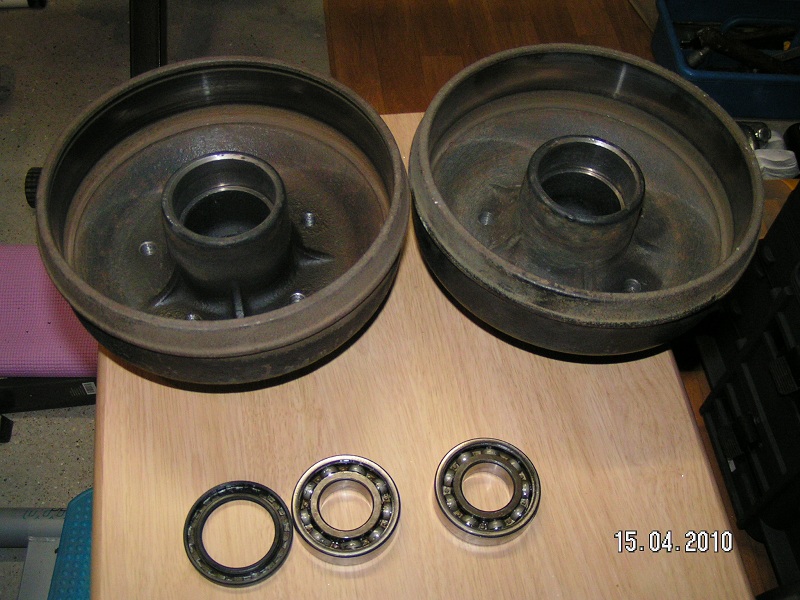 les 2 tambours nettoyés, ne sont pas si usés qu'il n'y paraissait