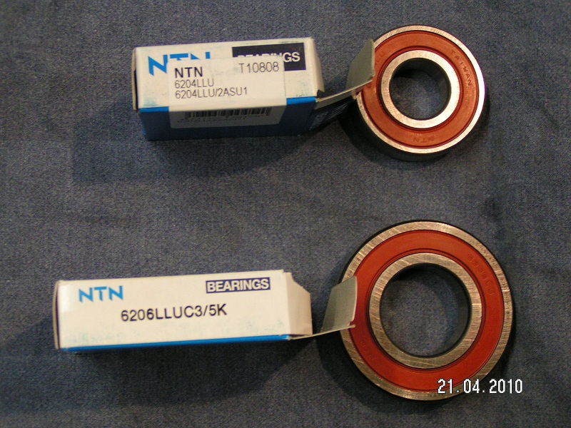 voici les références, il s'agit de roulements étanches lubrifiés à vie!