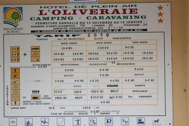 Arrivée à Laurens au superbe Camping de l'oliveraie, terme de notre 2ème étape.