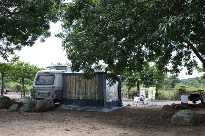 Notre installation au camping du CE à Porto-Vecchio