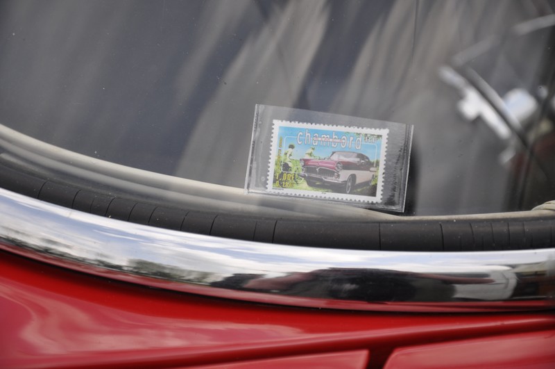 Sur un pare-brise de Chambord