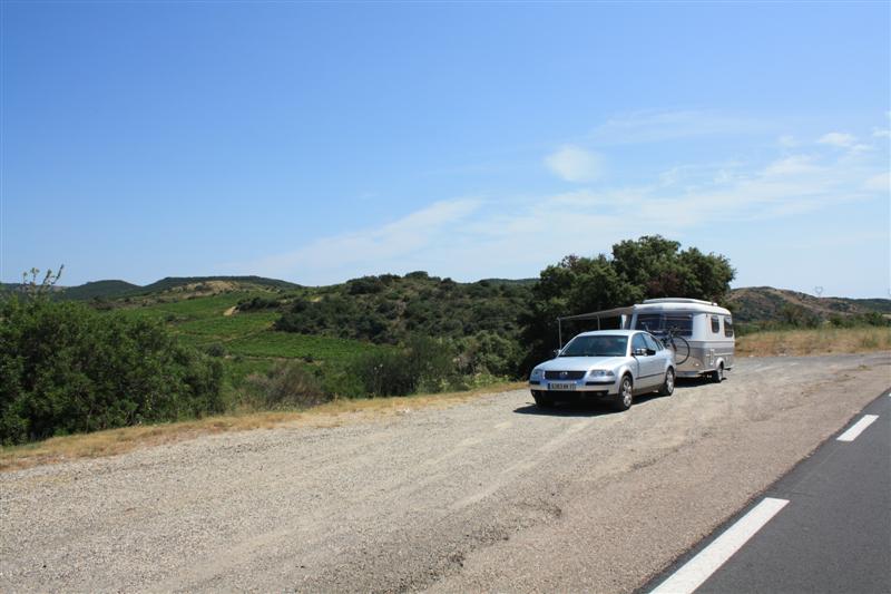 Sur la route après Pézenas