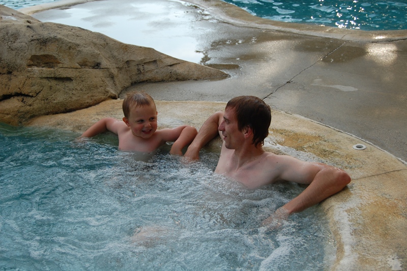 un petit bain a bulle ca repose