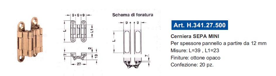 Cerniera SEPA per Eriba Touring 2004