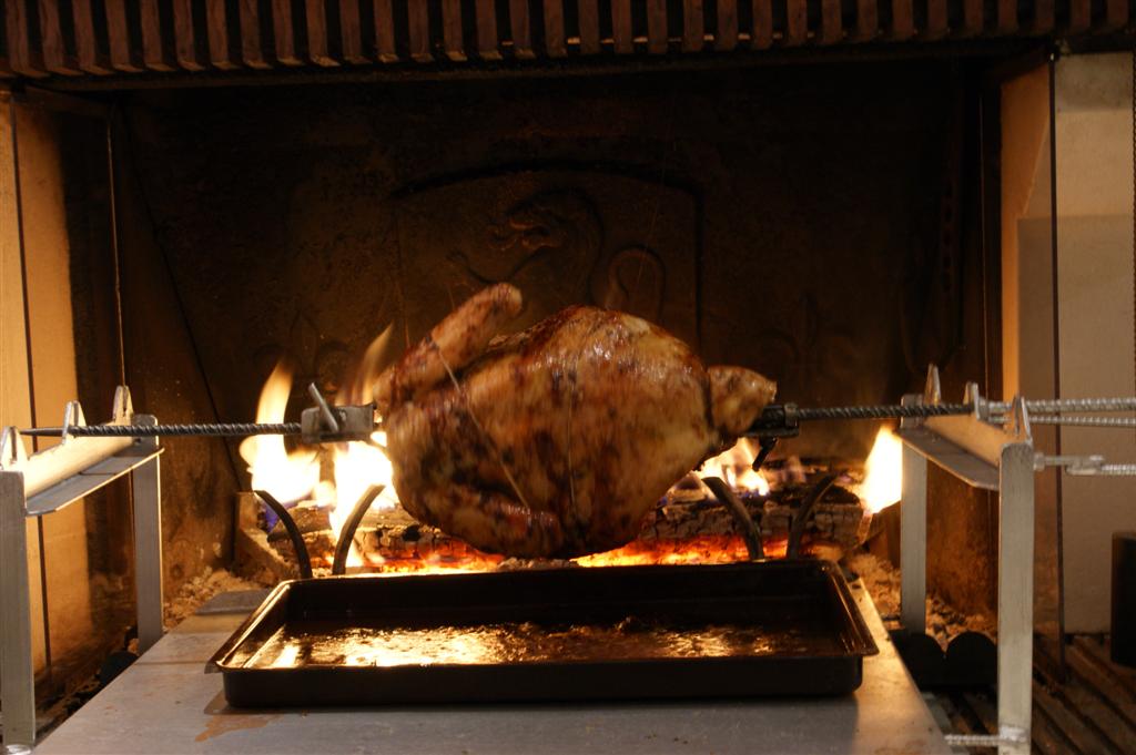 le chapon à la broche façon Cricri !