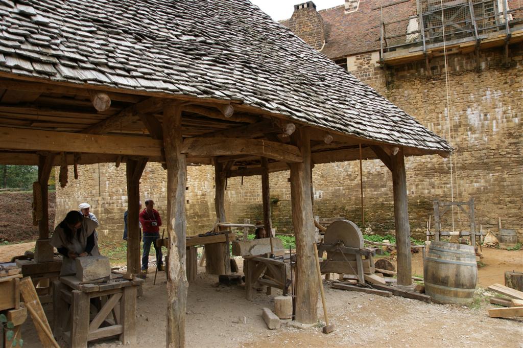 l'atelier de taille des pierres