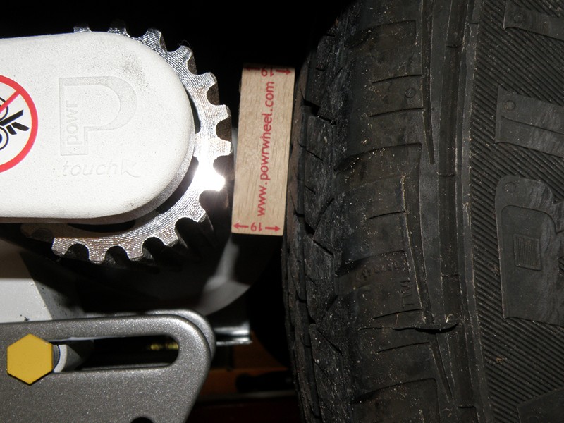 la cale de 19mm fournie par le constructeur