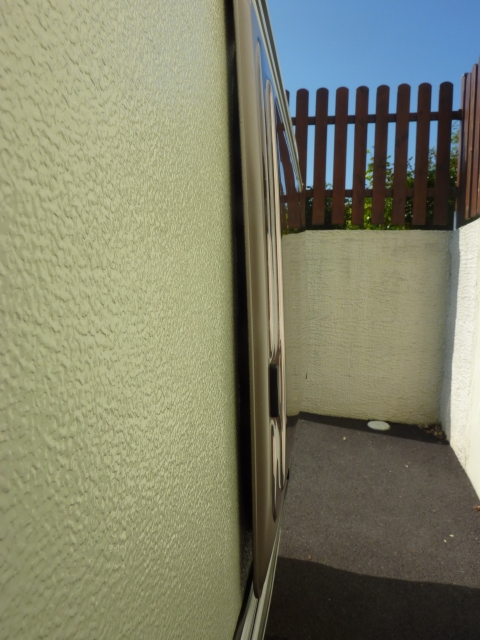 Baie en position B, trop de pression pour la positionner en A