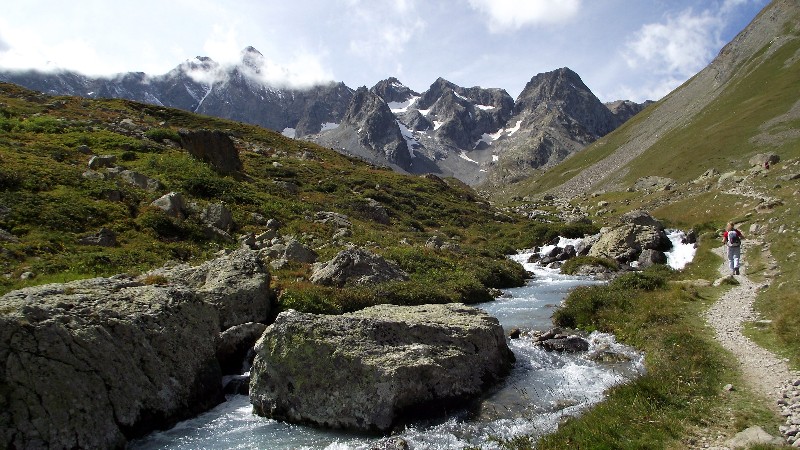 en direction du col d'Arsine