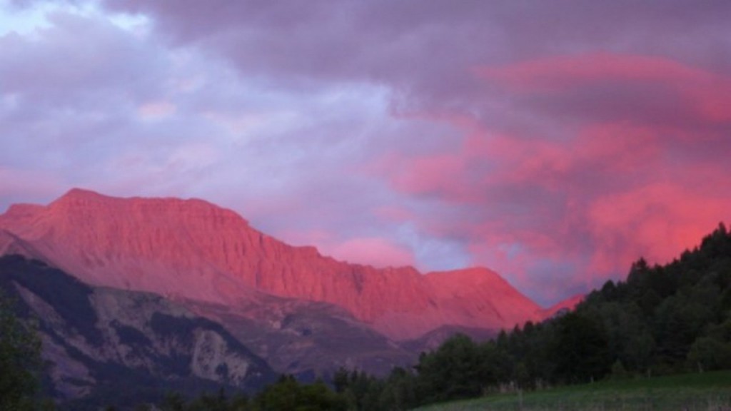 vue prise du camping à Seyne les Alpes
