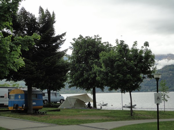 lac majeur vue de notre caravane