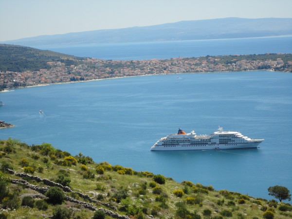 arrivé sur la ville de trogir