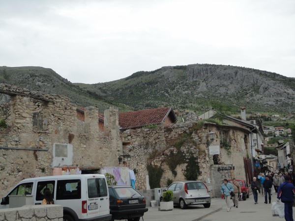 trace de la guerre sur batiment