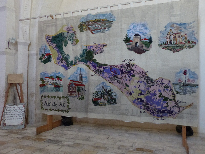 tapisserie faite par 120 bénévoles pour un telethon