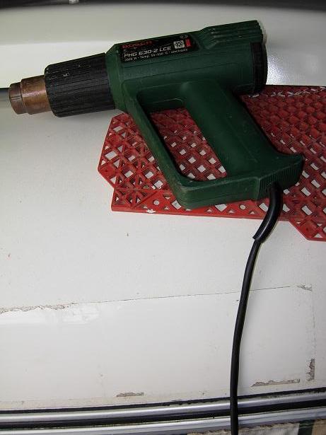 décollage des autocollants.Tout doux sur la chaleur!!