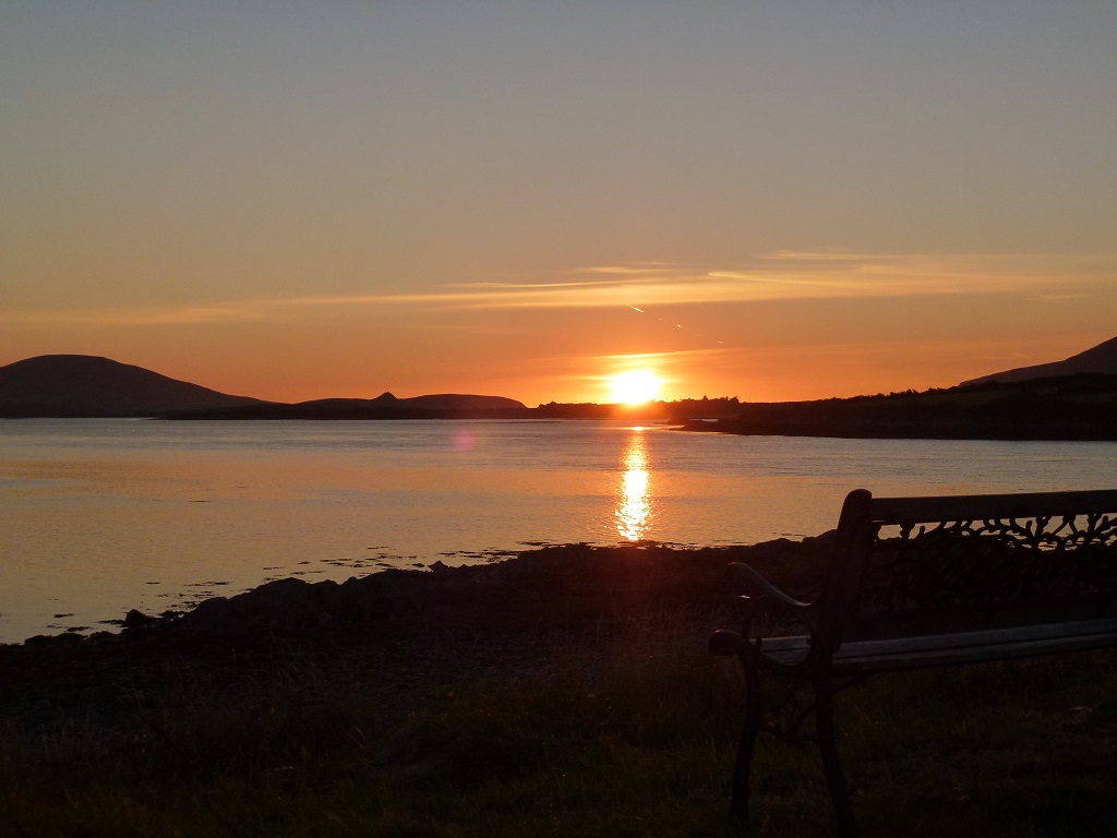 coucher de soleil du camping