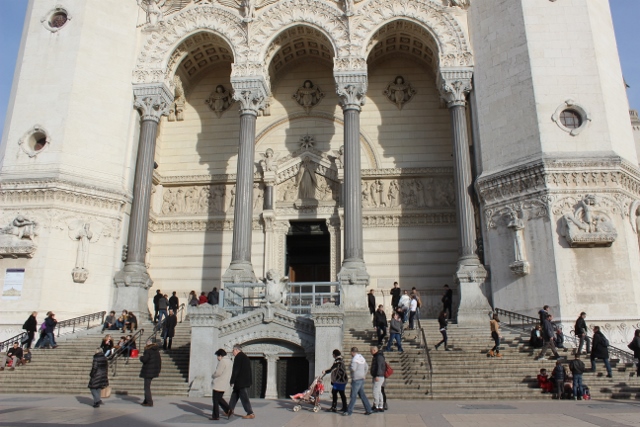 vue de face en travaux