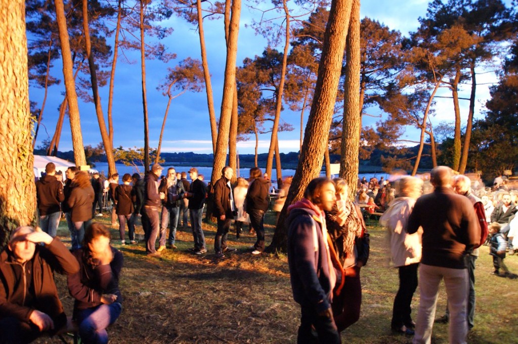 La plage du Traon , lieu du Fest-Noz