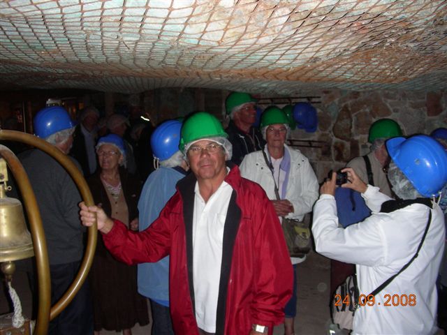 Visite de la mine de Cap Garonne (nous aussi on a bonne mine!!)