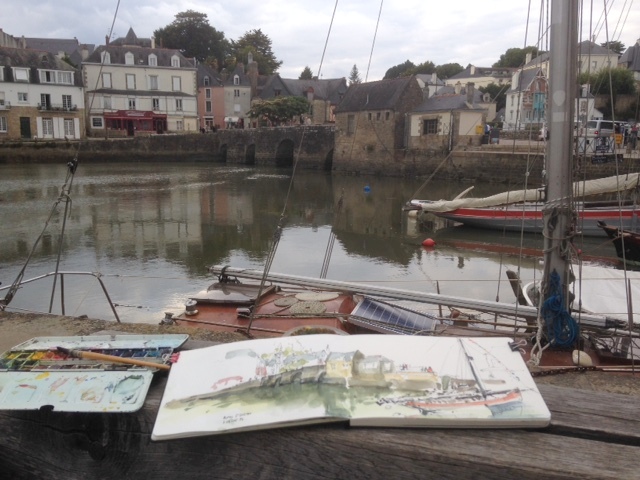 à Auray : merveilleux petit port de St Goustan sur le Ria