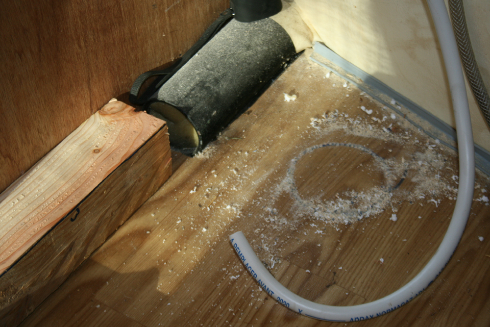 Pour l'aération par le dessous