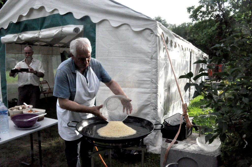 Le riz se prépare à blondir
