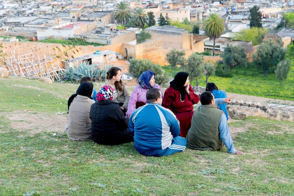 Groupe des femmes dans les tombes merinines