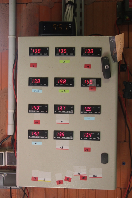 Température des cuves.