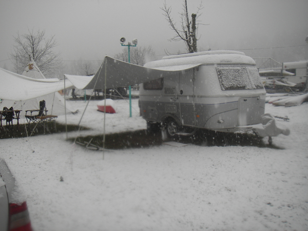 Je suis régulièrement en hiver en route.