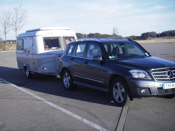Avec la nouvelle voiture, Mercedes GLK 320.