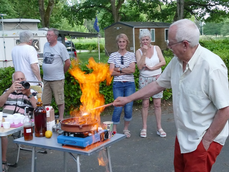 Belle et bonne flambée
