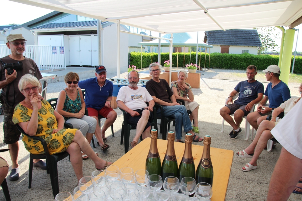 Le pot d'accueil offert par le camping.