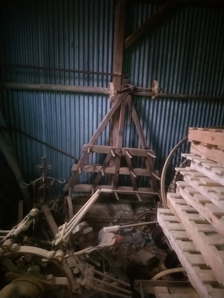 Herse avec un bâti en bois !