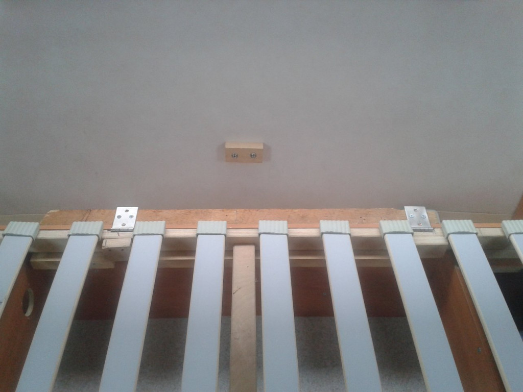 le renfort me permet de poser la plaque de contreplaqué