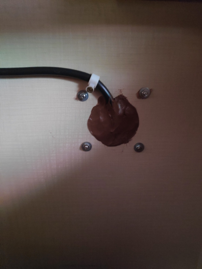 Vue de l'intérieur de la soute