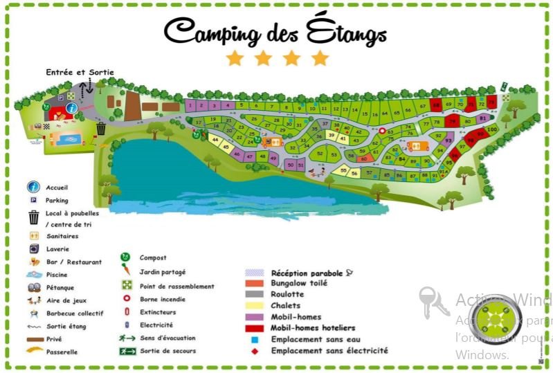 Plan du camping