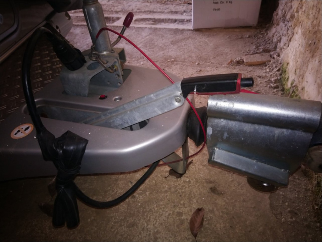 frein en position bas