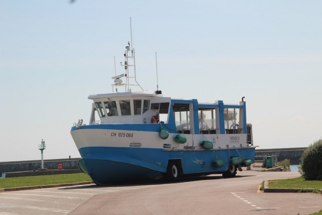 Pour rejoindre l'île de Tatihou.