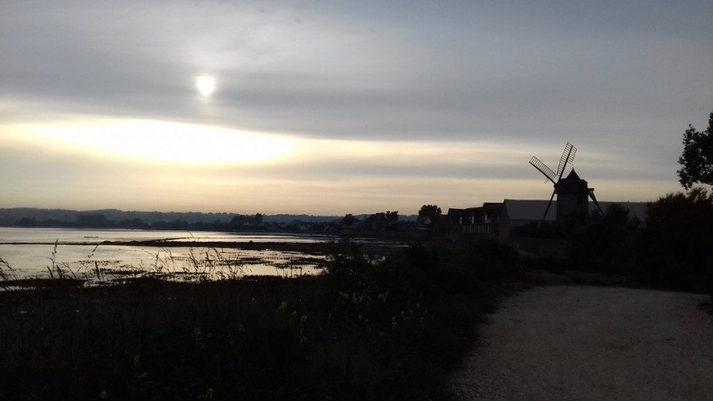 coucher de soleil vu de la caravane