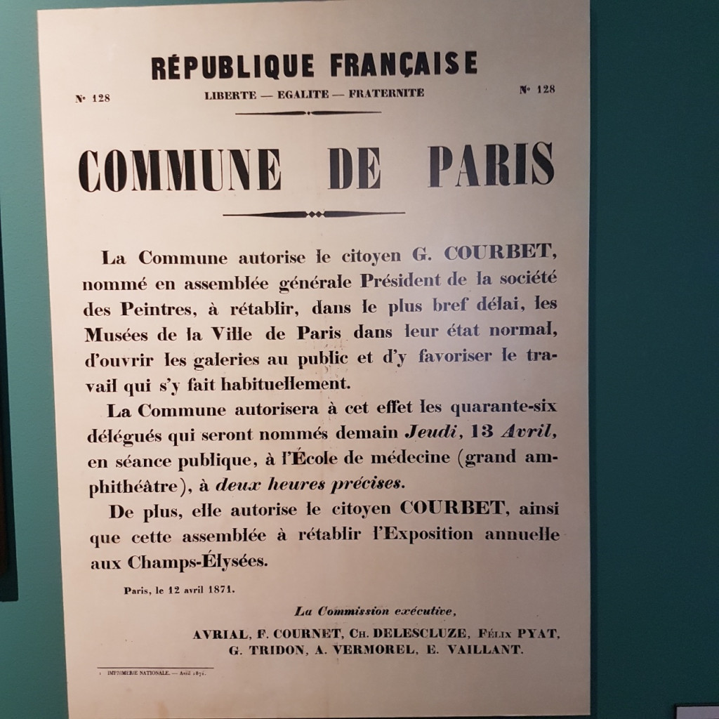 Il fût chargé des Beaux Arts pendant la Commune de Paris