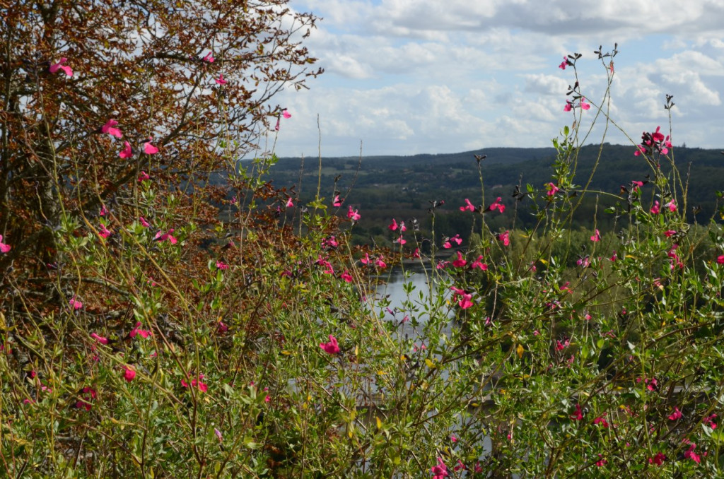 Le jardin panoramique de Limeuil: vue sur la Dordogne